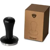 Eureka drukregelaar tamper 58,35mm plat zwart