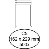 Quantore Envelop Quantore akte C5 162x229mm zelfklevend wit 500 stuks