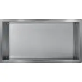 Guido Gusto Gun metal RVS Inbouwnis 30x60x10cm