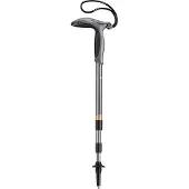 LEKI Super Micro Wandelstokken Zwart (66-90 cm) || Maat: 90
