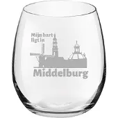 Royal Leerdam Gegraveerde Drinkglas 39cl Middelburg
