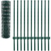 vidaXL Euro hek 20x1 m staal groen