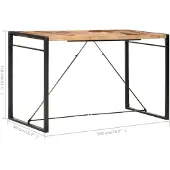 vidaXL Bartafel 180x90x110 cm massief acaciahout