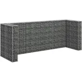 vidaXL Schanskorfmuur containers 320x100x120 cm gegalvaniseerd staal