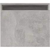 vidaXL Salontafelset 100x48x40 cm bewerkt hout betongrijs