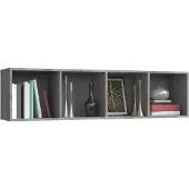 vidaXL Boekenkast / tv-meubel 143x30x36 cm grijs sonoma eikenkleurig