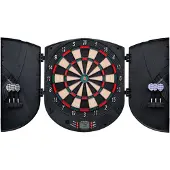 vidaXL Dartbord elektrisch met darts polypropeen zwart