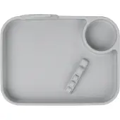 Done by Deer Bord Plate Peekaboo Deer Friends Grey