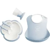 BabyBjörn Geschirr-Set - 5 Teile - Pastellblau - - One Size - Geschirr-Sets