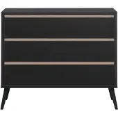 EURO BABY Sterre Commode Zwart / Oak