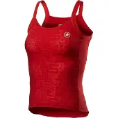 Castelli Dames Promessa Jacquard Bavette top (Maat XS, Rood)
