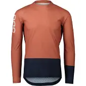 POC MTB Pure Pink/Navy Blue Long Sleeve Jersey || Maat: S