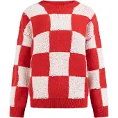 MyMo ROCKS Trui lichtroze / rood