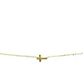 The Jewelry Collection Geelgouden Collier kruis 1 4017415