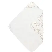 Meyco Baby Branches badcape - sand - 90x90cm