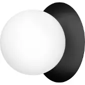 Nuura Liila 1 Wand/Plafondlamp Black | Opal White | Large