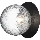 Nuura Wandlampe , Liila 1, dimbare, Zwart, Badkamer, Glas, Scandinavisch