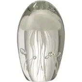 J-Line prese-papier Kwal - glas - wit - small
