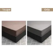 Dreamhouse Hoeslaken - katoensatijn - taupe - 180x220 cm