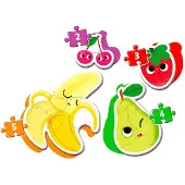 Clementoni - Puzzel - My First Puzzles - 2,3,4 en 5 Stukjes - Fruit Thema - Voor Kinderen - Vanaf 2 Jaar