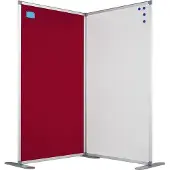 Smit Visual Scheidingswand dubbelzijdig - Whiteboard - 140x80 cm