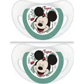 Tigex fopspen, 2 stuks, Disney baby Mickey - groen 6-18 maanden