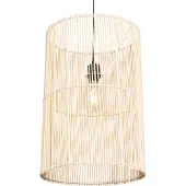 QAZQA Scandinavische hanglamp bamboe - Natasja