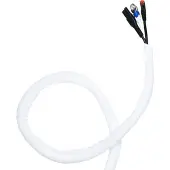 Cavus polyester kabelsleeve zelfsluitend - 19mm / wit - 1,5 meter