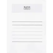 Elco Volumino - L-map met venster A4 50 stuks - 231 x 313 mm Wit- EO-29498-10