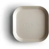 Mushie - Dinner Plates Square - Ivory - 19 x 19 x 2.5 cm