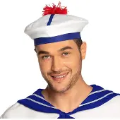 Boland Matrozen cap ahoy (rood, blauw/wit)
