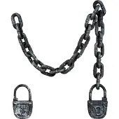 Boland Schakelketting met slot (zwart)