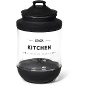 Senza Glazen Voorraadpot KITCHEN - Zwart
