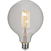 Star Trading LED bol G125 filament E27 3,8W 1800K dimbaar