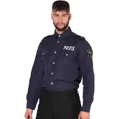 Boland politieblouse heren polyester donkerblauw