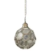Ptmd collection PTMD Julie Hanglamp - H50 x Ø50 cm - Glas - Transparant