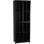 Ptmd collection PTMD Cave Black iron cabinet high (Zwart, 60x171x40.5cm)