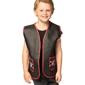 Boland Piratenvest | jongeren (zwart,rood)