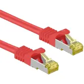 Goobay S/FTP CAT7 10 Gigabit netwerkkabel / rood - LSZH - 25 meter