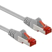 Goobay KAB CAT 6 patchkabel, S/FTP (PiMF), grijs 20m LSZH halogeenvrij, koper
