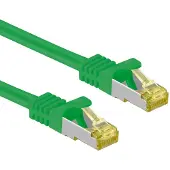 Goobay RJ45 patchkabel CAT 6A S/FTP PiMF, 500 MHz, met CAT 7 kernkabel, groen, 10 meter