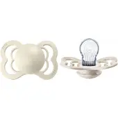 BIBS - Fopspeen Supreme Silicone - Ivory / T1/0-6M