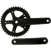 Overig Crankset spieloos 42t staal 18 zwart 170mm - ZWART