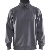 Blakläder 3365-1048 Sweatshirt Jersey 1/2 rits Grijs maat L heren