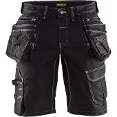 Blakläder Korte spijkerbroek stretch Blåkläder 1992 50 / Zwart