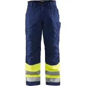 Blakläder Winterwerkbroek High-Vis 18621811 | High Vis Geel/Marineblauw | Maat C50 - 7330509369401