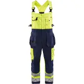 Blakläder 2603-1860 Bretelbroek High Vis High Vis Geel/Marineblauw maat C62 heren
