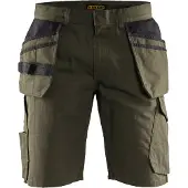 Blakläder Service short met spijkerzakken 14941330 | Groen/Zwart | Maat 46 - 7330509688526