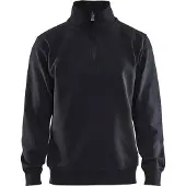Blakläder 3365-1048 Sweatshirt Jersey 1/2 rits Zwart maat XL heren