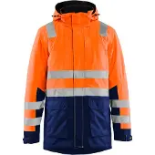Blakläder 4495-1987 Winterparka High Vis High Vis Oranje/Marineblauw maat M heren